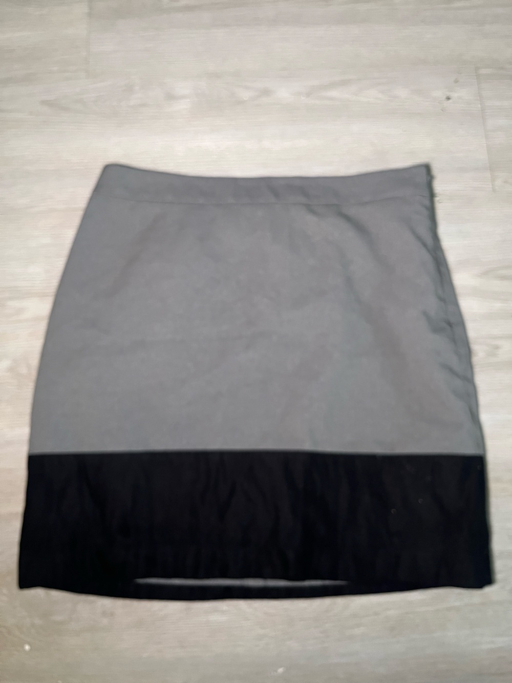 LOFT Black and Gray Colorblock Pencil Skirt 8